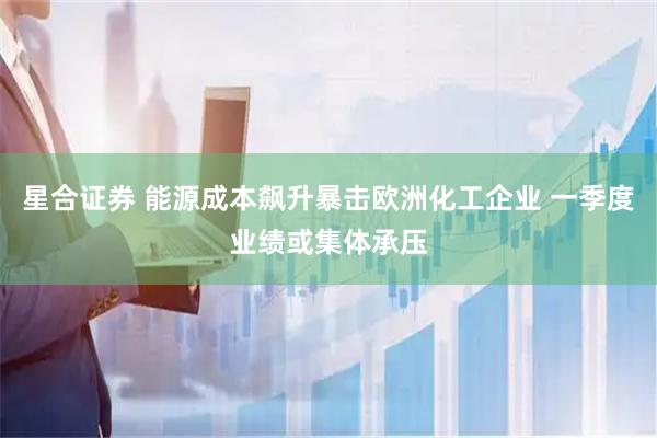 星合证券 能源成本飙升暴击欧洲化工企业 一季度业绩或集体承压